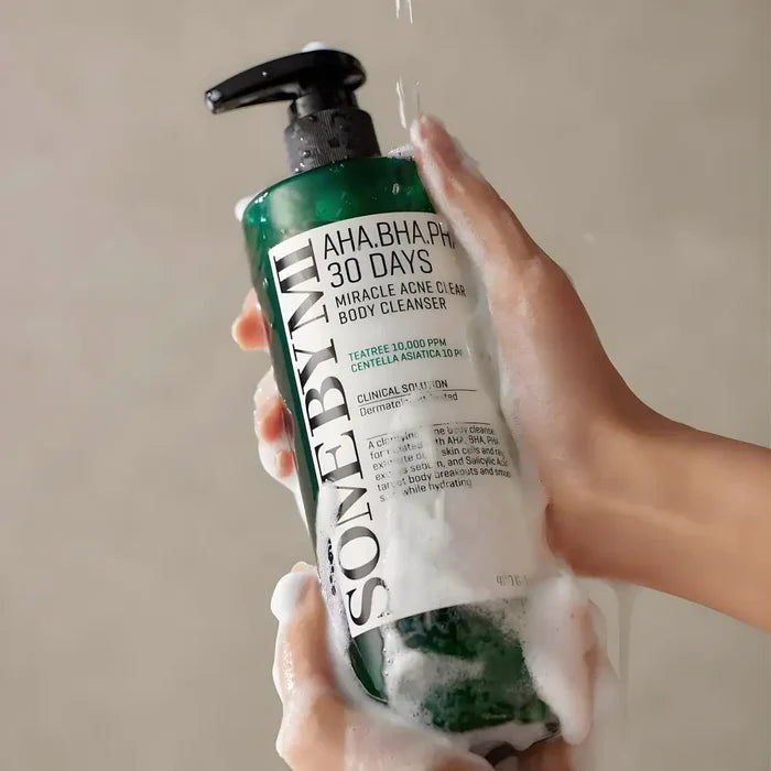 AHA BHA PHA 30 Days Miracle Acne Clear Body Cleanser - Care SomeByMi Wash