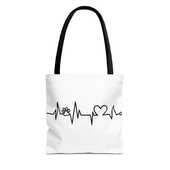 Animal ECG Tote Bag