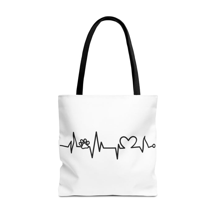 Animal ECG Tote Bag