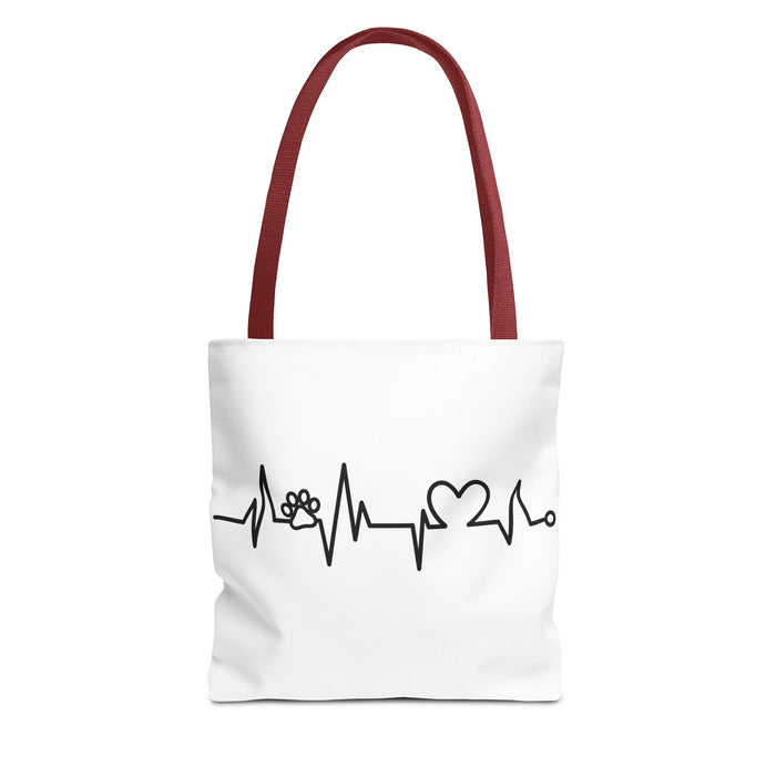 Animal ECG Tote Bag