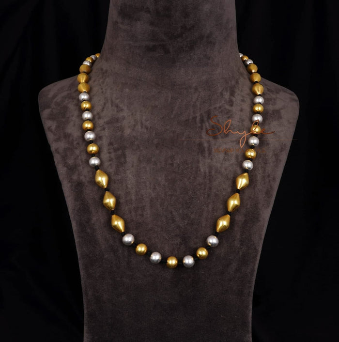 Anvaya Dual Tone Versatile Bead Necklace