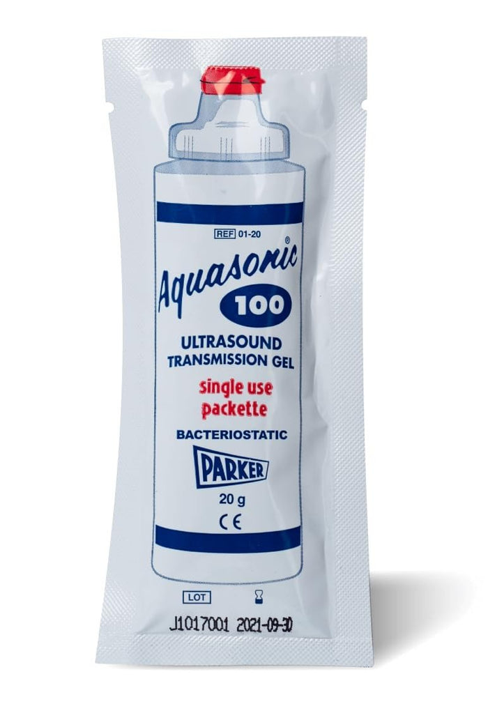 Aquasonic 100 Ultrasound Gel, Sterile, 20 Gram Packet - 01-01-Single - LL Medico