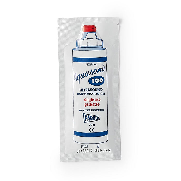 Aquasonic Ultrasound Gel Packet, High Viscosity, NonSterile, 20 Gram - 01-20-Box - LL Medico