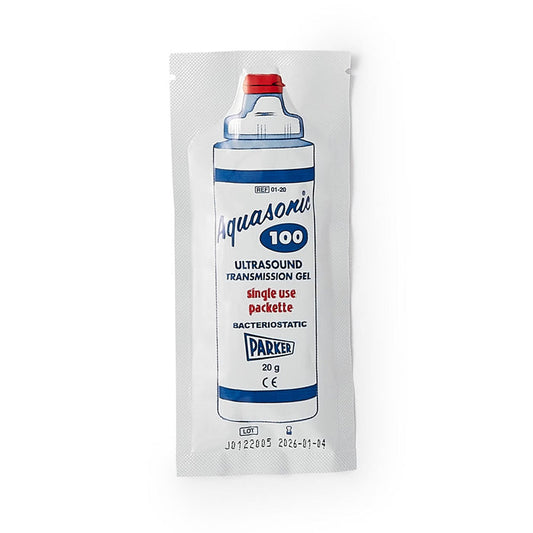 Aquasonic Ultrasound Gel Packet, High Viscosity, NonSterile, 20 Gram - 01-20-Box - LL Medico