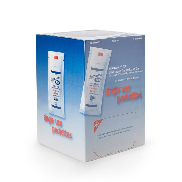 Aquasonic Ultrasound Gel Packet, High Viscosity, NonSterile, 20 Gram - 01-20-Box - LL Medico