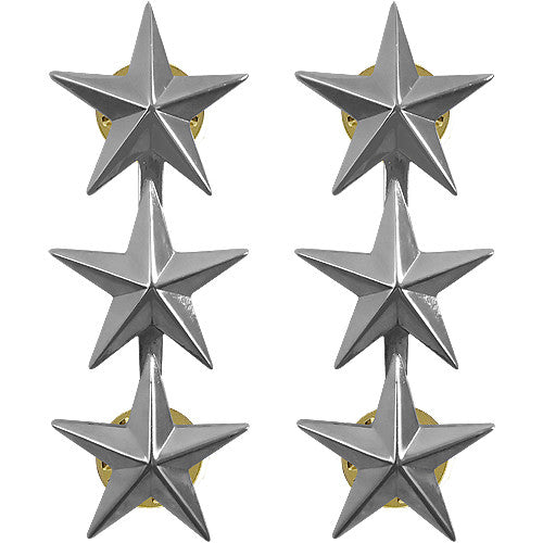 O-9 Lt. General (Point-to-Center Stars)