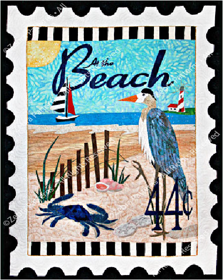 At the Beach Applique