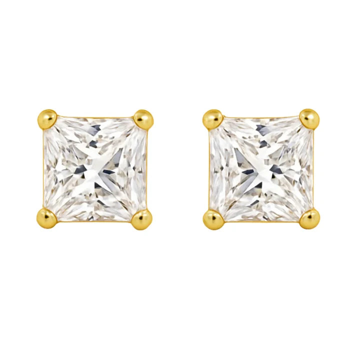 Aubrey Adele Square Simulated Diamond Earrings