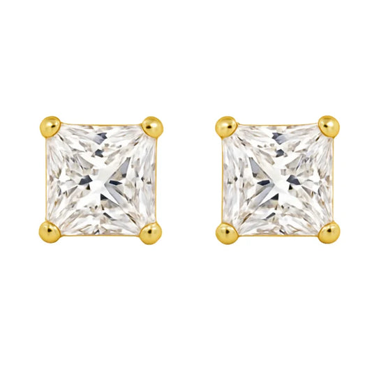 Aubrey Adele Square Simulated Diamond Earrings