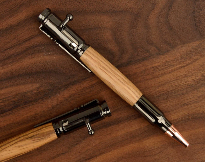 Ballpoint Pen | Handmade Bolt Action in Whiskey Barrel