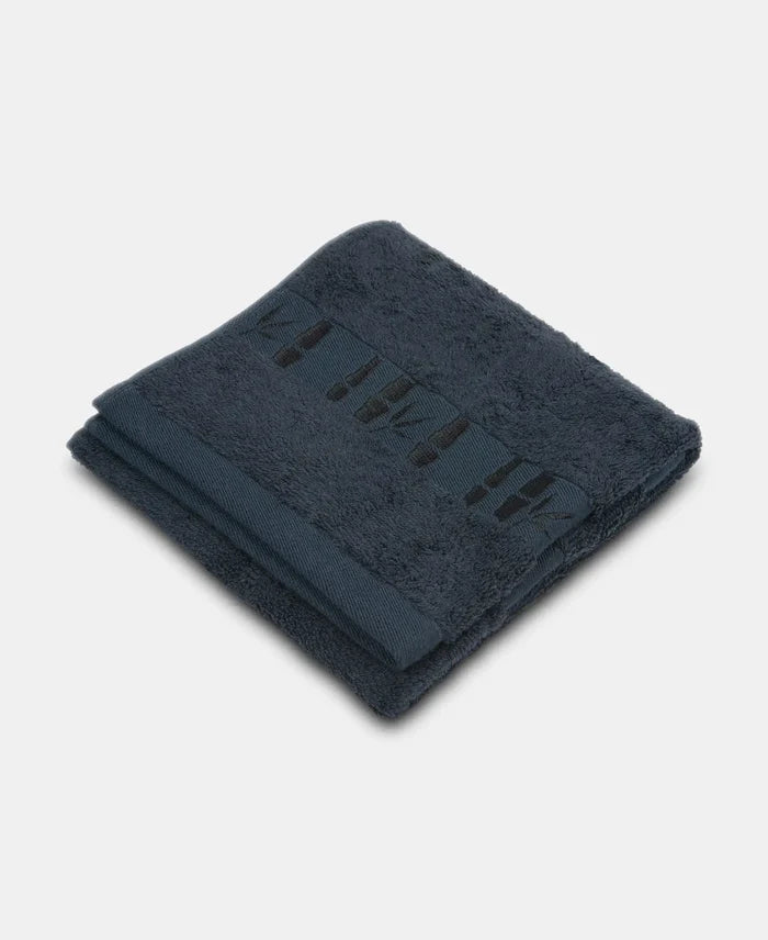 Bamboo Cotton Blend Terry Ultrasoft and Durable Hand Towel with Natural StayFresh Properties - Navy-2