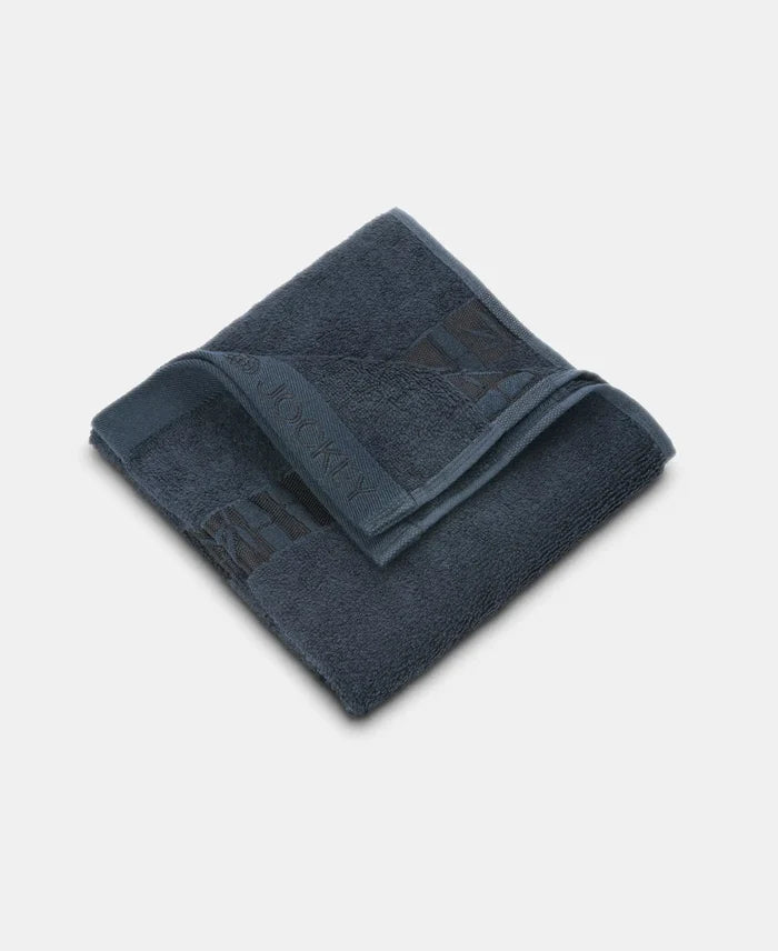 Bamboo Cotton Blend Terry Ultrasoft and Durable Hand Towel with Natural StayFresh Properties - Navy-3