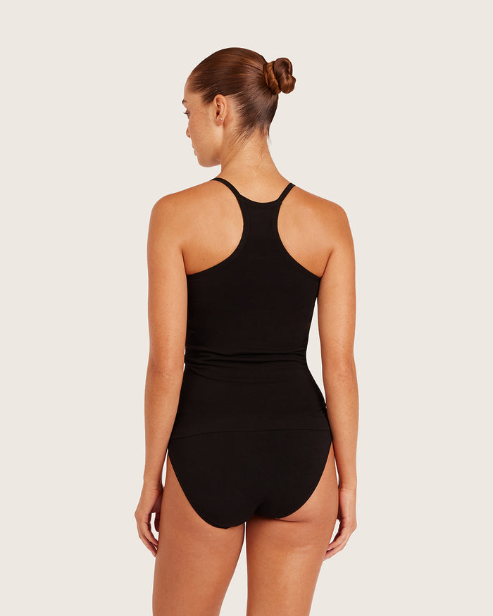 Base Layer Racerback Cami Top - Black