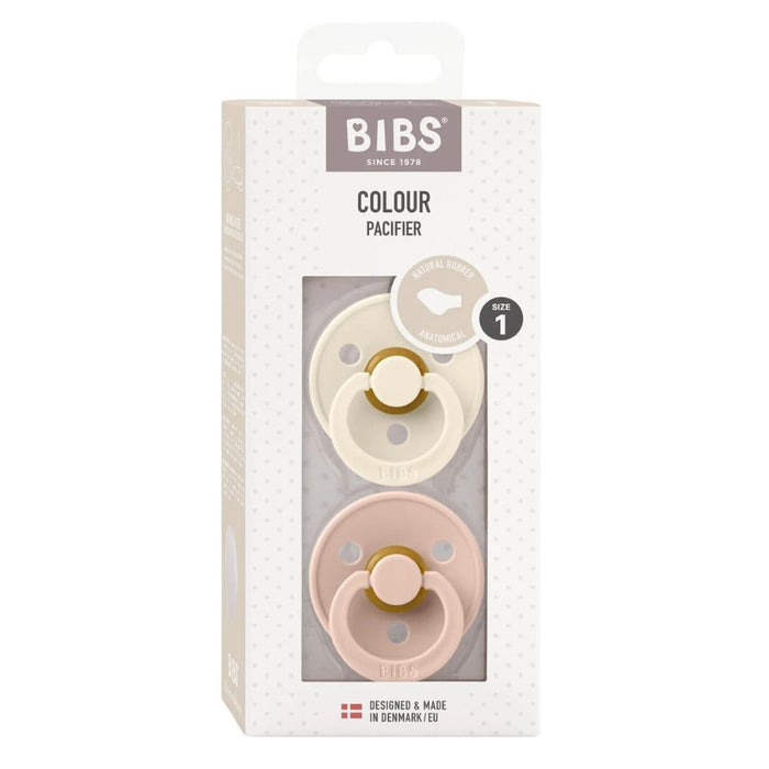 Bibs Anatomical Dummy Natural Rubber - Ivory/Blush