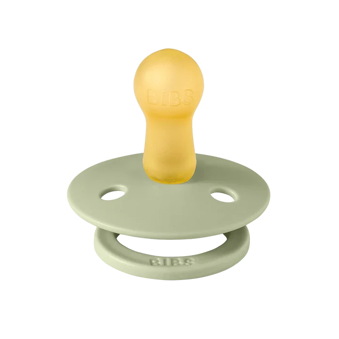 Bibs Round Natural Dummy Pacifier - Liberty Collection - Eloise/Sage