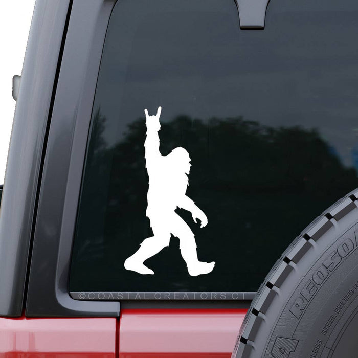 Bigfoot Rock Star Vinyl Window Decal