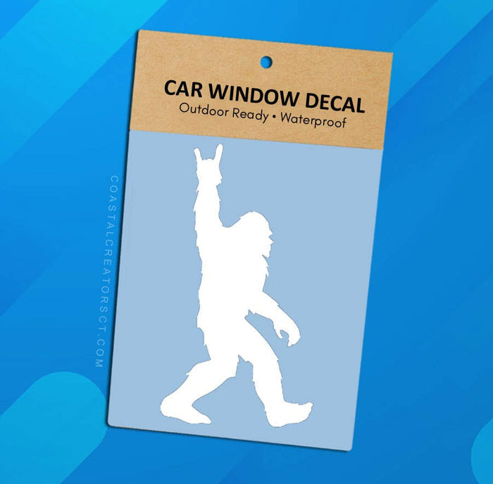 Bigfoot Rock Star Vinyl Window Decal