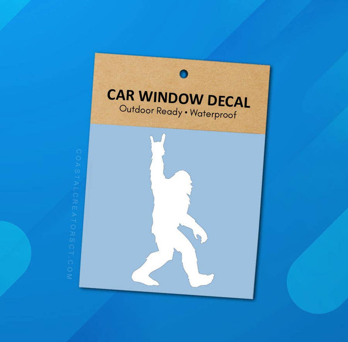 Bigfoot Rock Star Vinyl Window Decal