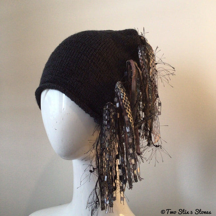 Black Tweed Signature *Funky Chic* Hat