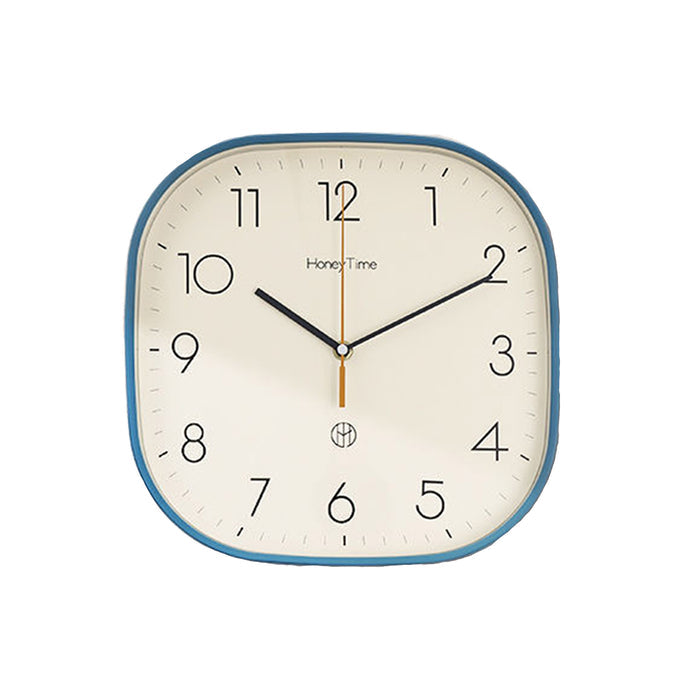 Blue Square Wall Clock