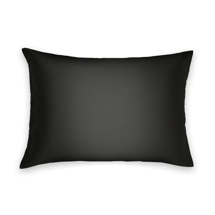 The BRANCHE - CHARMEUSE PILLOW CASE SILK is a boxed black silk pillowcase with elegant packaging, silver logo, and black ribbon accents—crafted by BRANCHE to help prevent wrinkles and reduce hair breakage.