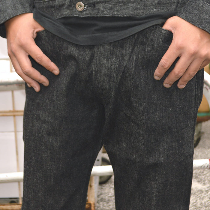 BUZZ RICKSON'S "BR43042" World War 2 Black Denim Waist Overalls