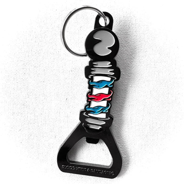 BVABDB Cartoon Barber's Pole Key Chain
