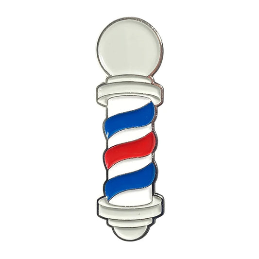 BVANDB Barber's Pole Pin (Blue/White/Red)