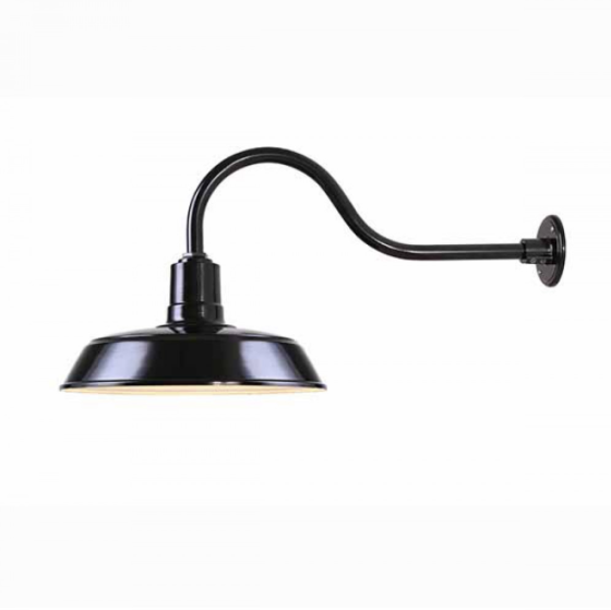 Outdoor Wall Light Canarm BL16WACBK Outdoor Aluminum Sign/Barn Light Glossy Black Canarm