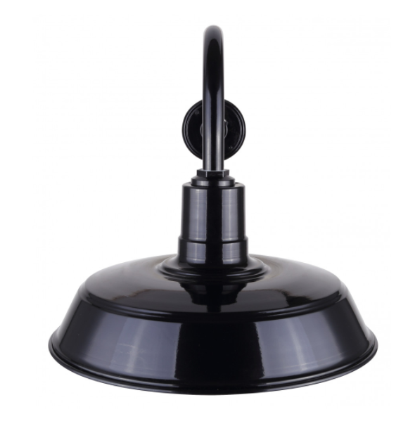 Outdoor Wall Light Canarm BL16WACBK Outdoor Aluminum Sign/Barn Light Glossy Black Canarm