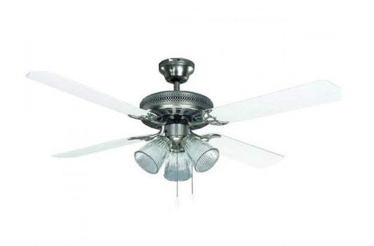 Ceiling Fan Canarm Chateau II CF52CHA4BPT 52" Ceiling Fan in Brushed Pewter Canarm