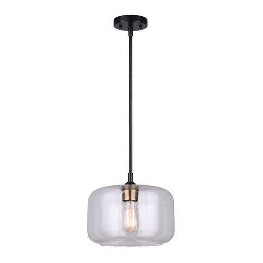 Pendant Canarm IPL778B01BKG Fauna Dual Mount Flush or Pendant Light Canarm