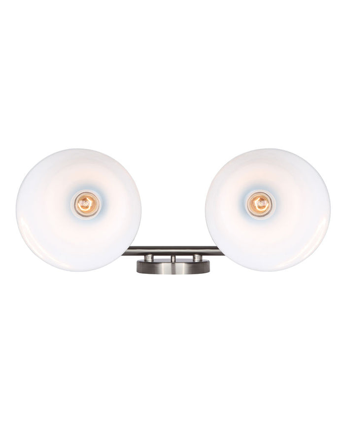 VANITY BAR Canarm  IVL1076A02BKN Talia 2 Light Vanity Sconce in Black Canarm