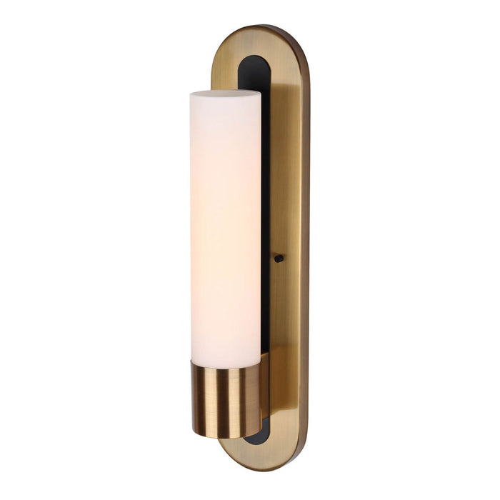 Wall Sconce Canarm IWF782B01BKG Tripp Gold & Matte Black Wall Sconce Canarm