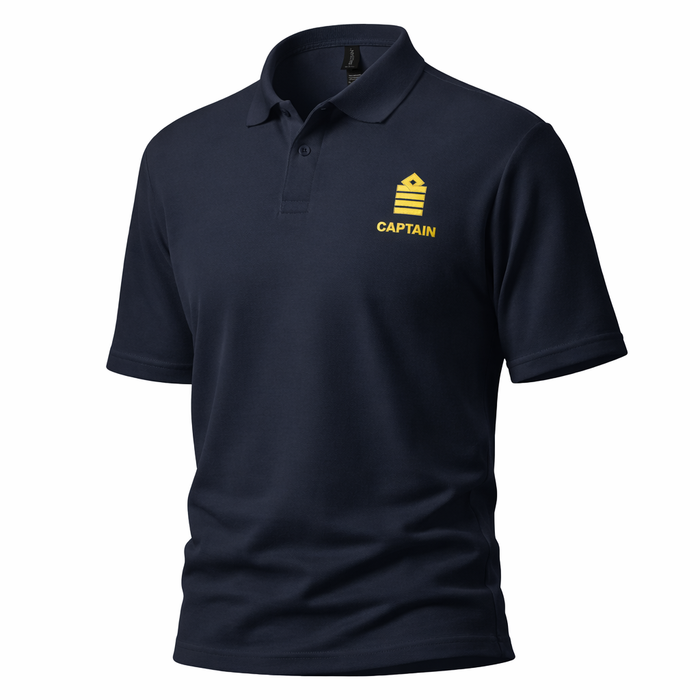 Captain Uniform Polo Shirt – Left Chest Embroidery