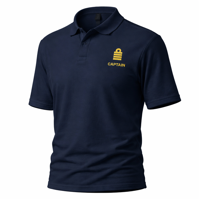 Captain Uniform Polo Shirt – Left Chest Embroidery