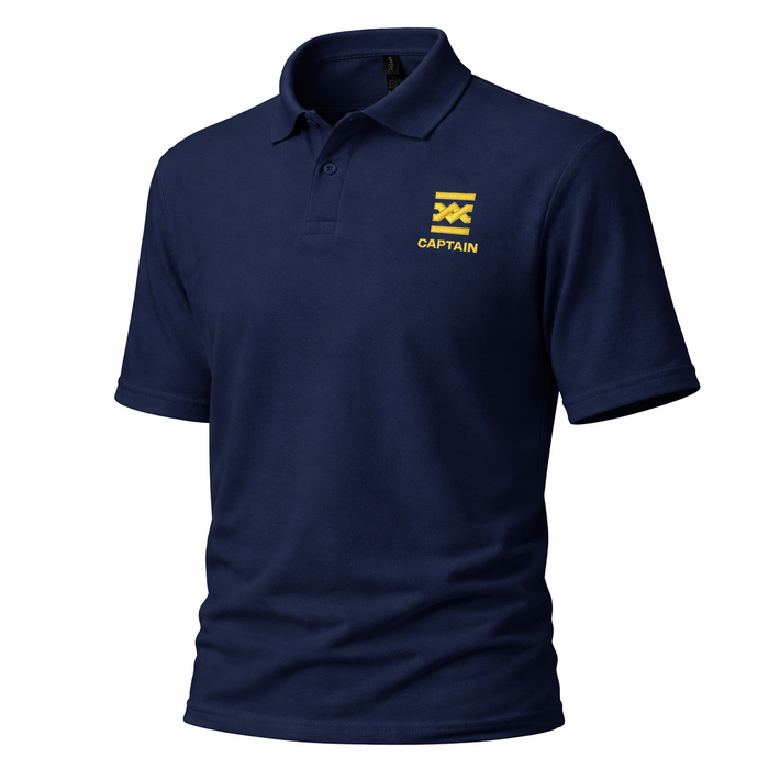 Captain Uniform Polo Shirt – Left Chest Embroidery