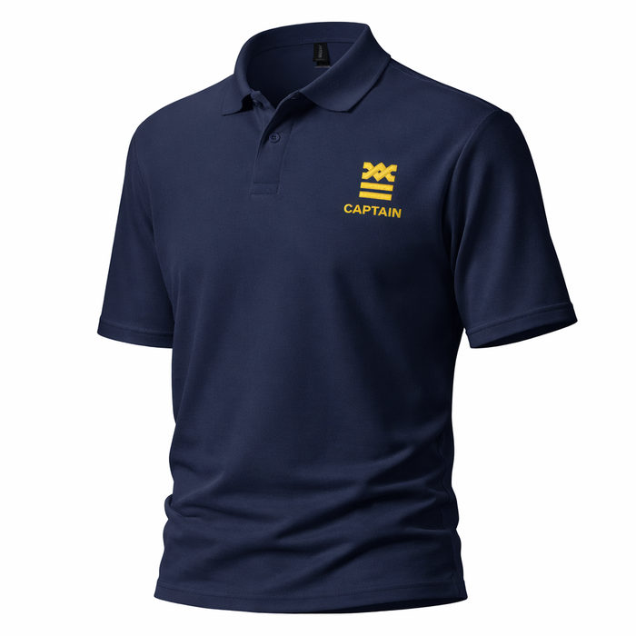 Captain Uniform Polo Shirt – Left Chest Embroidery