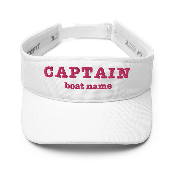 Captain's Embroidered VISOR – Personalized Elegance for Women - IamSEAWOLF shop