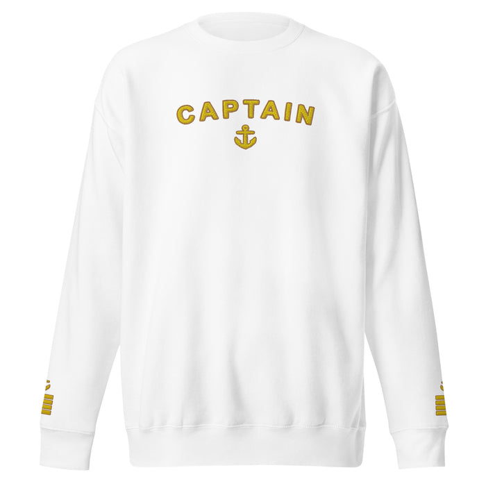 Captain's uniform Sweatshirt with large embroidery - IamSEAWOLF shop