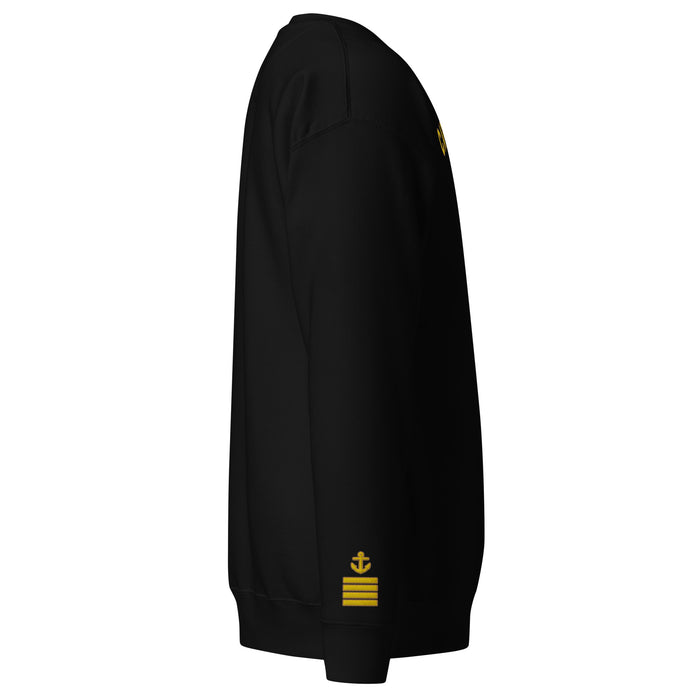 Captain's uniform Sweatshirt with large embroidery - IamSEAWOLF shop