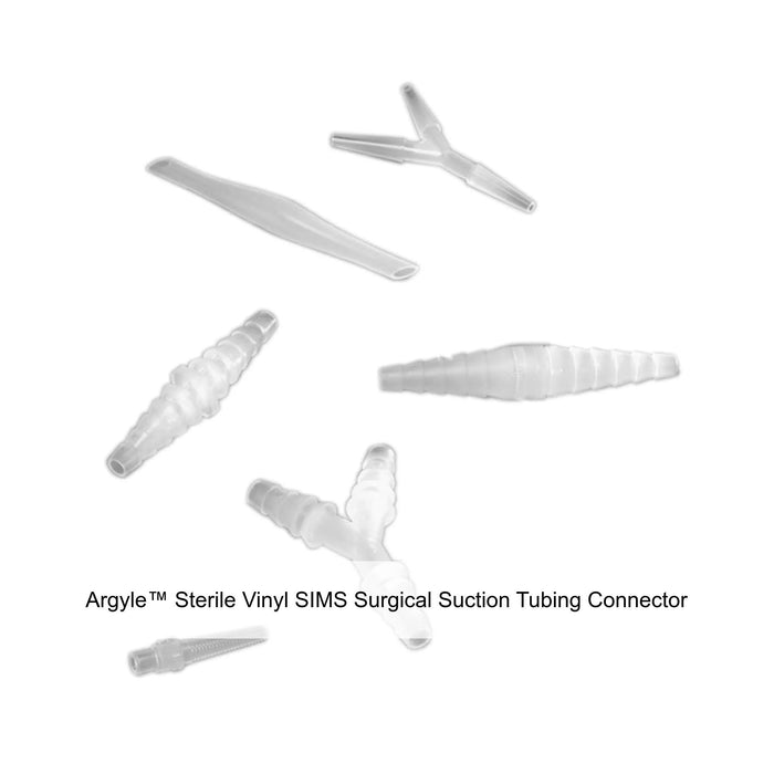 Cardinal Health Argyle Sterile Vinyl Surgical Suction Tubing Connector - 8888270207-Single - LL Medico