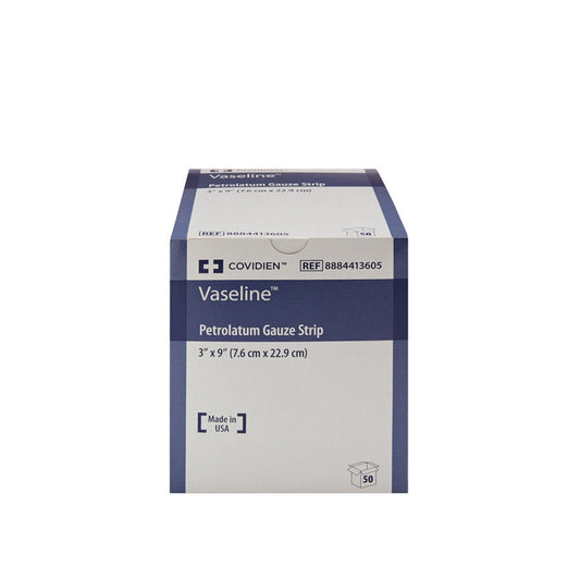 Cardinal Health Vaseline Petrolatum Impregnated Dressing, 3 x 9 Inch