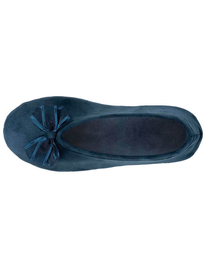 Chaussons Ballerines Femme Tulle Bleu Canard