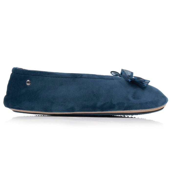 Chaussons Ballerines Femme Tulle Bleu Canard