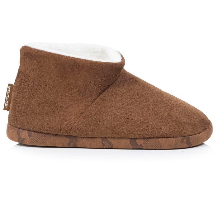 Chaussons Bottillons Homme suédine Camel
