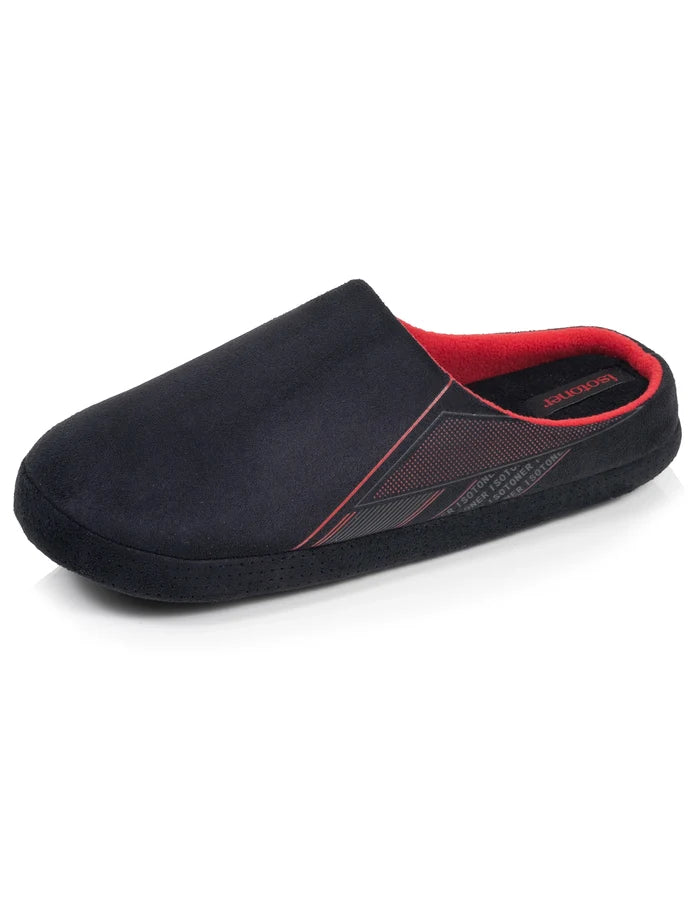 Chaussons Mules Homme suédine Noir