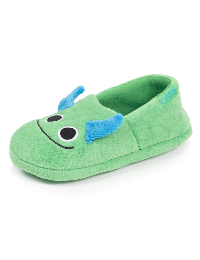 Chaussons Slippers Enfant micro-éponge Vert