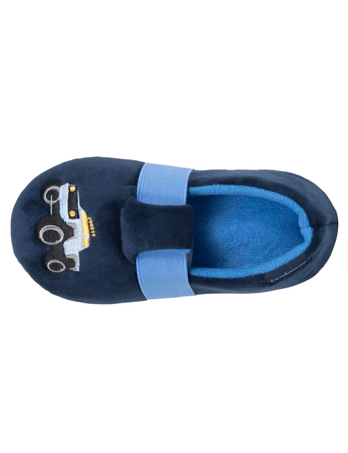 Chaussons Slippers Enfant microvelours Marine