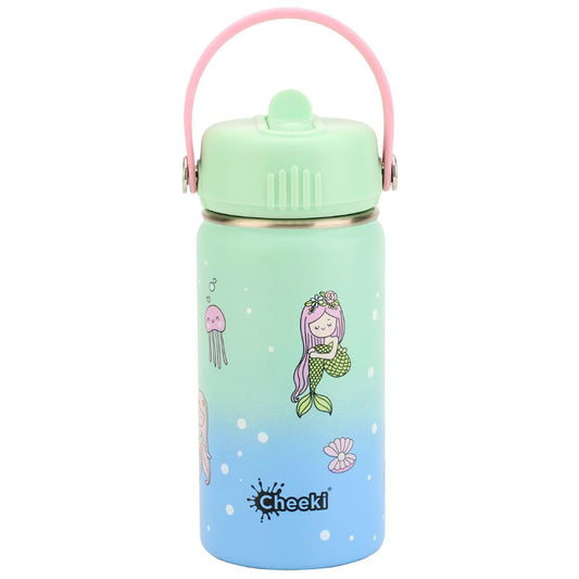 Cheeki Insulated Little Adventurer Kids Water Bottles 400ml - Mermaid